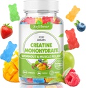 softbear 5000mg Gommies monohydratées créatine pour les hommes femmes, supplément végétalien de la créatine HCL Gommies avant l'entraînement pour la musculation Builder Strength Mixed Flavor 60 Comte
