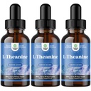 Gocce liquide L-teanina - Nootropic Focus Supplement con L Theanine 200mg Per Serving and Chamomile Extract - Supplemento per adulti e bambini Relax and Focus - 6oz