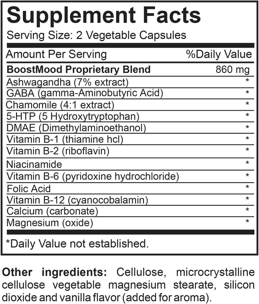 BoostMood Natural Mood Unterstützung Nahrungsergänzungsmittel