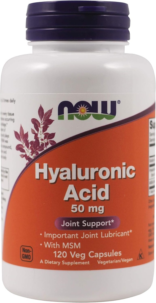 Maintenant les aliments maintenant les aliments, (3 pack) acide hyaluronique, 50mg, 120 capsules de légumes