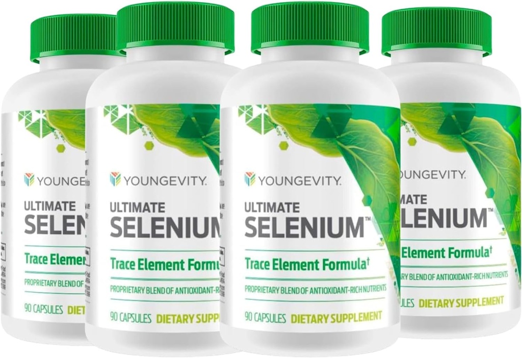 (INTERNATIONAL SHIPPING) Youngevity Ultimate Selenium 100 mcg 4 Flaschen 90 Kapseln