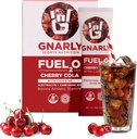 Combustible alimentaire Gnarly2O en poudre d'électrolyte, cerise Cola – Solution d'électrolyte, combustible, reconstitution et récupération – Combustible2O Endurance Nutrition – Cerise Cola, 10-Pack