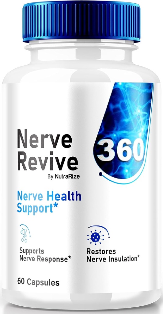 Nerve Revive 360 supplemento, tutto naturale Nerve supporto per il benessere generale, Formula Premium, NerveRevive 360 capsule di vitamina, Recensioni ufficiali (60 capsule)