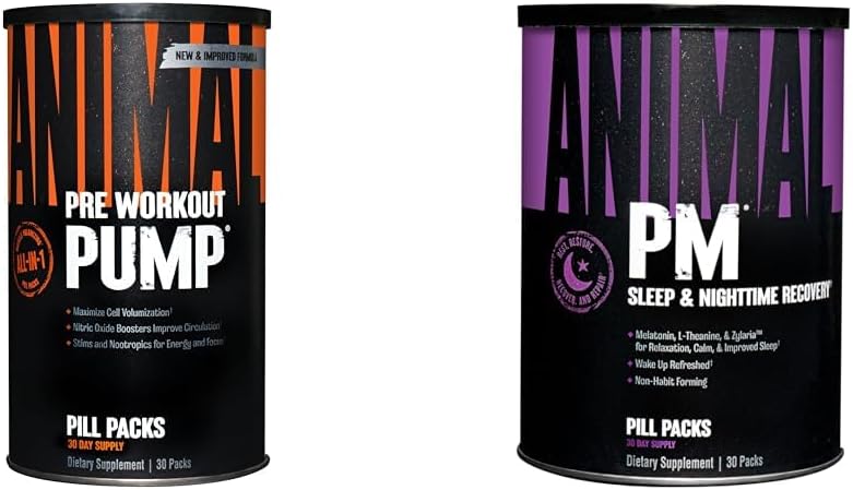 Tierpumpe Preworkout PM Nacht Erholung Complex (30 Zähler)