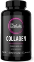 Dulàc - Pillole di collagene + Acido ialuronico, Made in Italy, 120 capsule di collagene e acido ialuronico, biotina, zinco, selenio - pelle, giunti, ossa