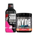 PROSUPPS L-Carnitine 3000 Stimulant Liquid Shops (Dragon Fruit) et Hyde Max Pump Pre Workout pour hommes et femmes (Fruit Punch)