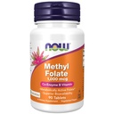 NOW Integratori alimentari, Methyl Folate 1.000 mcg, Metabolically Active Folate*, Co-Enzyme B Vitamin, 90 compresse