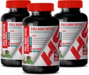 Detox corpo e pulizia per gli uomini - Full Body Detox e Cleanse Complex 920 MG - Burdock Root Milk Thistle - 3 bottiglie 300 capsule