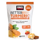FORCE FACTOR Better Turmeric Supplement 400mg mit schwarzem Pfeffer & Ginger, extra Strength Joint Support, Superior Absorption, wie Turmeric Gummies, Fruit Splash, 60 Turmeric Chews