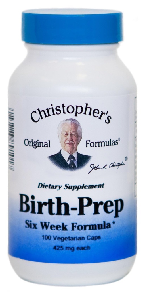 Christopher's Original Formulas Birth-Prep Capsule 100 ct - Herbal Blend for Expectant Mothers - Supporta la preparazione naturale per il parto