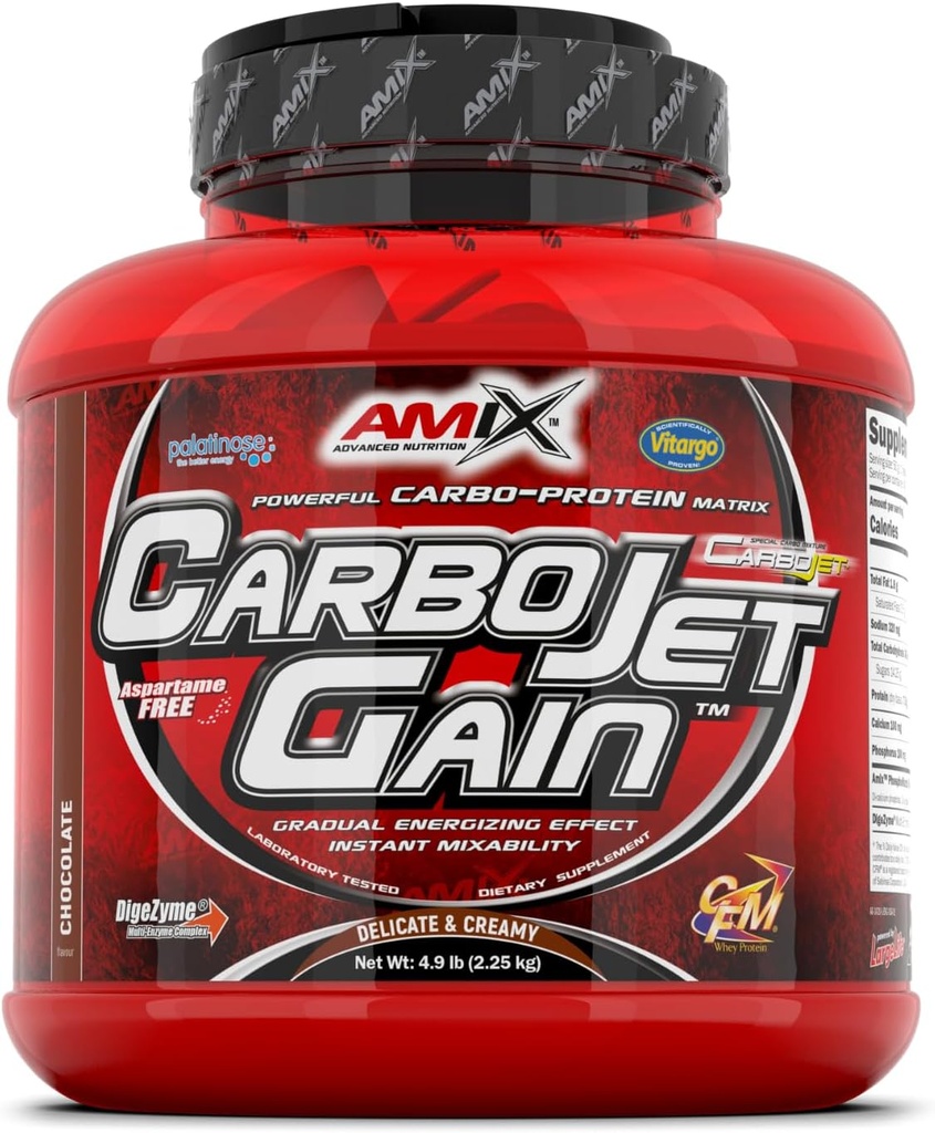 Amix CarboJet Gain - 4.96 Pfund - Schokolade Geschmack