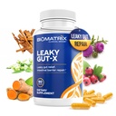 Integratore di Riparazione Intestinale con Glutamina e Erbe per Gut Leaky, Supporto Prebiotico, Rilievo da Bloating, Gas, Costipazione | SIBO | Caps Veggie | Alimentazione 60-Day – Leaky Gut-X