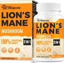 50X Stärke Potenz Gehirn Ergänzungen für Gedächtnis und Fokus - 1400mg Lions Mane Ergänzung Kapseln | Natürliche Nootropics Gehirn Ergänzung für kognitive, Klarheit, Konzentration & Energie - 60 Kapseln