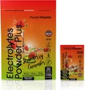 PowerVitamin Electrolytes Powder Packets - Cetriolo di fragole - Keto Electrolytes per l'energia quotidiana - Polvere di idratazione con Potassio di 1000mg, Magnesio di 120mg, Calorie Zero - 30 Pacchetti di idratazione