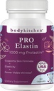 Body Kitchen Pro Elastin Peptides 1000mg, Pure Marine-Derived from France, Elastin Supplements for Skin Firmness, Elasticity & Healthy Aging, Made in USA, 60 Capsules (Pack of 1)