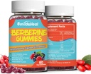 2 Pack Gommies berbères 1200mg avec cannelle Ceylan 200mg, extrait de chardon de lait et curcuma, saveur de baie végétalienne, non-OGM, sans gélatine, sans gluten, 120compte