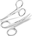 Utopia Care Augenbraue Scheren, Professionelle Edelstahl Kleine Scheren für Männer und Frauen, Nasenhaarscheren für pflegenden Schnurrbart, Bart, Wimpern, Ohr Haarschneide, Silber