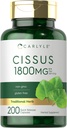 Carlyle Cissus Quadrangularis 1800mg | 200 Kapseln | Traditionelle Kräuterextrakt Ergänzung | Non-GMO und glutenfreie Formel