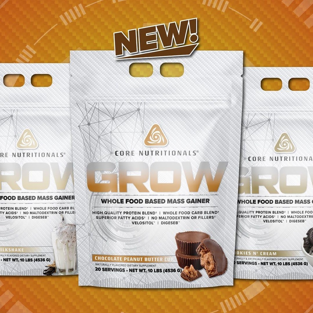 Nutrizioni Nutrizioni Nutrizioni Nutrizione Crescere Mass Gainer | Miscela Carburante Alimentare Intero + Miscela Proteina | Maltodextrin Free | 880 Calorie, 50g Protein | 10 Pound (Chocolate Peanut Butter Cup)
