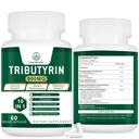 Supplemento Tributyrin - Precursore di Butyrate per il supporto del barrier di Gut, supporto del gut pigro, digestione 60 conte