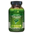 Irwin Naturals Aloe & Triphala Active Cleanse + Probiotics - 60 Liquid Softgels - Natural Digestive Support - Gentle, Detox efficace + Eliminazione 2-Part Colon Care - Nourish + Balance