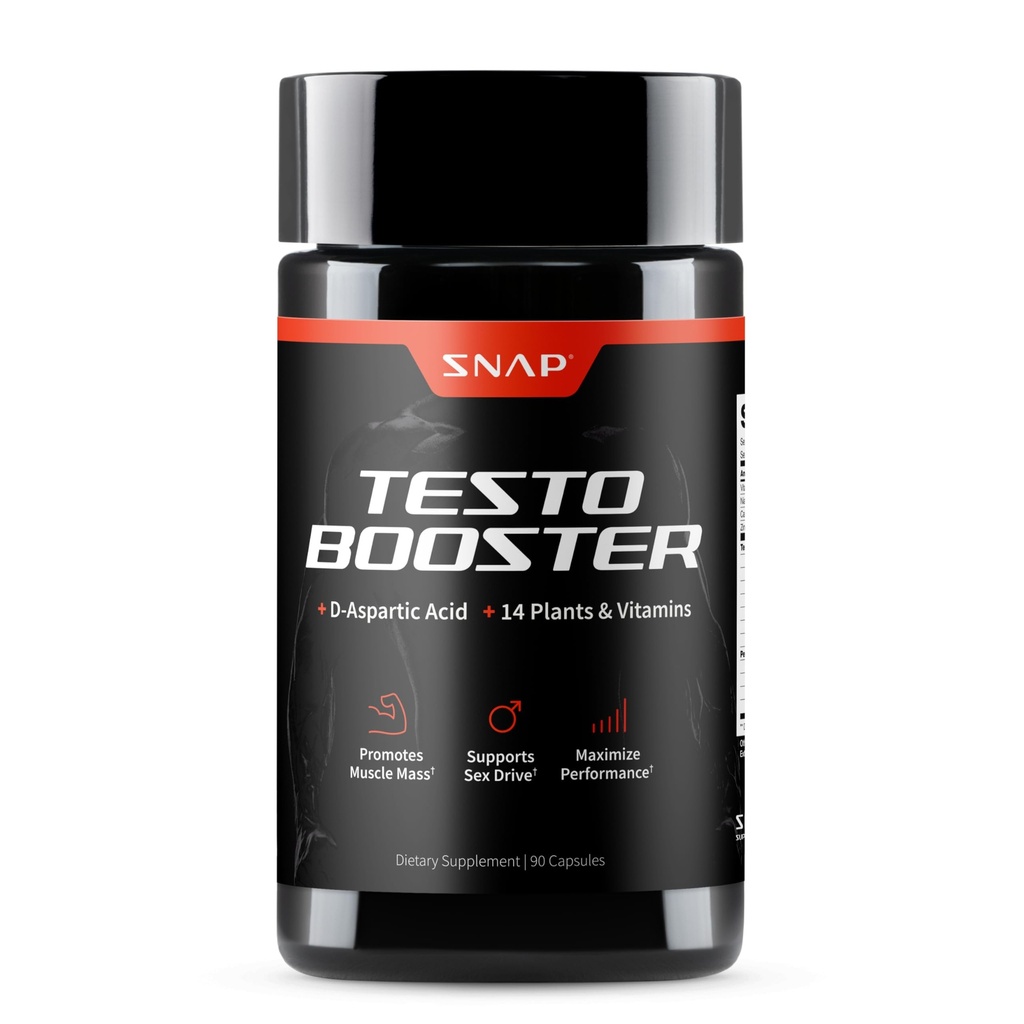Booster di testosterone per gli uomini - promuove la crescita del muscolo, Booster per gli uomini, migliorare l'energia naturale, la stamina e la forza, 90 capsule (30 porzioni, 1 mese di alimentazione)