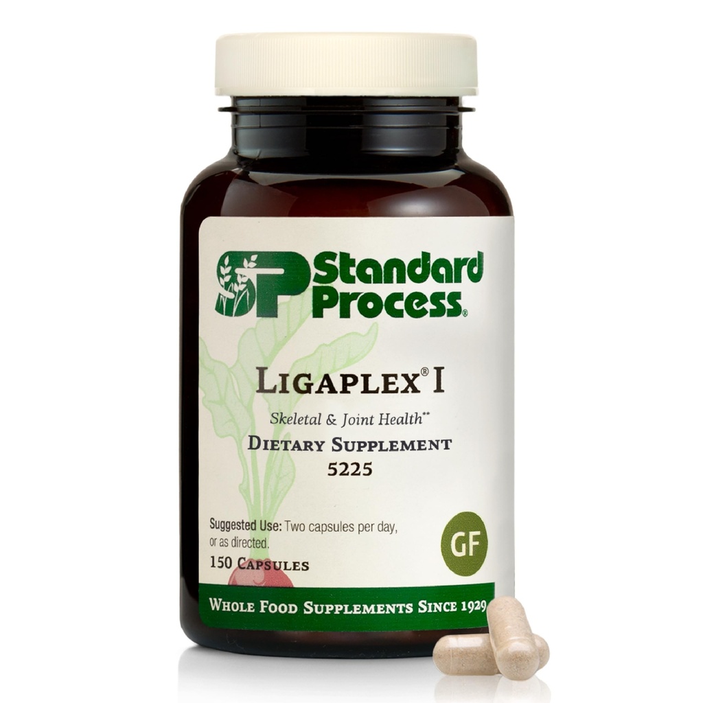 Standard Process Ligaplex I - Joint Support Supplement für Ligament & Cartilage Gesundheit - Knochenstärkeunterstützung - Non-Soy, Gluten-Free & Non-Dairy - 150 Kapseln
