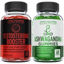 Atlantis Nutrition Testosteron Booster 2-Pack (120 Gummi) + Ashwagandha 60 Gummi
