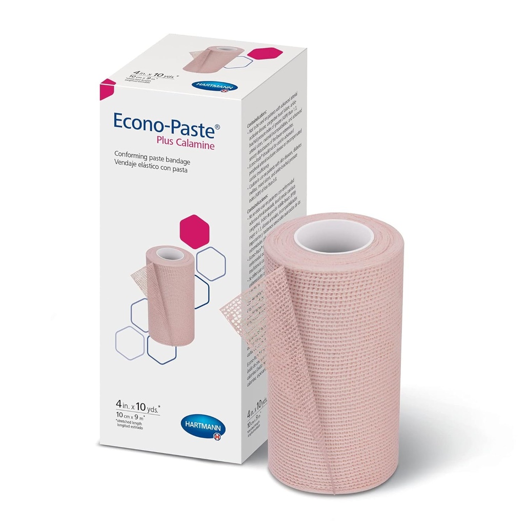 Hartmann 47410000 Econo-Paste Konformieren Zink-Oxide Paste Bandage mit Calamin, Latex-frei, 4" Breite, 10 yd. Länge (Pack von 12)