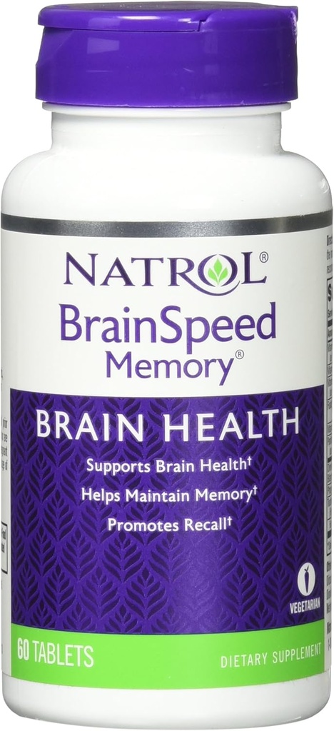 Natrol BrainSpeed Speicher Tabletten, 60 Zähler