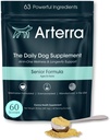 Supplemento della polvere del cane senior & Food Topper – 63 Ingredienti per Joint, Gut, Immune & Brain Health – Longevità giornaliera Multivitamina con Glucosamina, Probiotici e Fish Oil | 60 Scoops