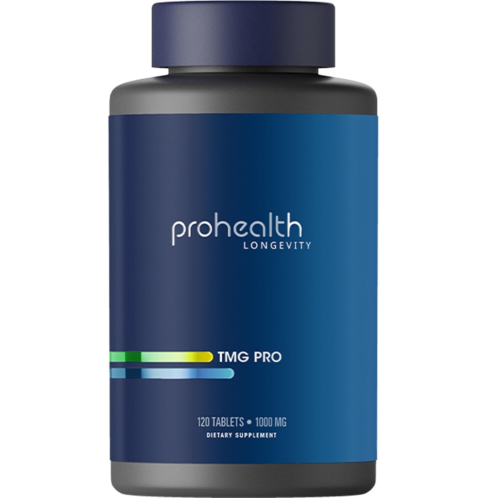 ProHealth Longevity (Triméthylglycine), Betaïne Anhydre - 1 000 mg, 120 comprimés - Support de la méthylation (120 Nombre (paquet de 1))
