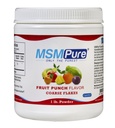 KALA HEALTH MSMPure Frutta Punch aromatizzata Coarse MSM Powder Flakes – Zolfo organico per flessibilità articolare, apparenza della pelle e supporto per capelli e unghie – 1 lb, USA Made, Cristalli distillati