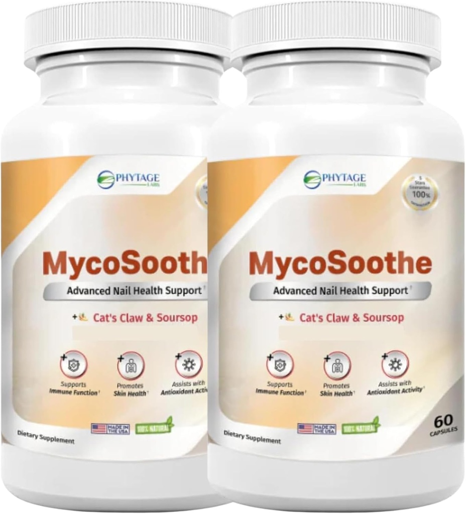 MycoSoothe Advanced Hair, Skin, Nail & Immunity Support Formule - 2 Pack