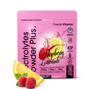 PolvereVitamin Electrolytes Powder Plus (50 Servings) Polvere di limonata di lampone Polvere di elettrolita Zero Calorie Keto, 0 Zucchero, No Maltodextrin, 1000 mg di potassio, 120 mg di calcio, 120 mg di magnesio, polvere di idratazione