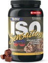 Ultimate Nutrition Whey Protein Isolate Pulver mit Glutamin Complex, ISO Sensation 93 - Whey Protein Pulver mit hinzugefügtem Kolostrum für verbesserte Erholung, Immunität & Gut Gesundheit - Schokoladen-Flügel, 2lbs