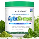 ALLMAX Nutrition - Cytogreens Super Greens Powder, Infuso con Spirulina, Spinach & Barley Grass, Supporta Immune & Digestive Health, Gluten Free & Vegan, 60 Servings (Acai Berry Green Tea)