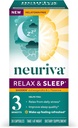 NEURIVA Melatonin Integratore naturale per l'aiuto al sonno con L-teanina per aiutarti a rilassarti e Ashwagandha per sostenere sonno riposante Così puoi svegliarti rinfrescante, 30ct Capsule