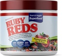 Ruby Reds | Delicious Reds Polvere frutta e verdura supplemento con potenti vitamine, minerali, enzimi, erbe, nutrienti e probiotici per la salute generale 11 oz. (30 Serve)