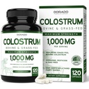 Supplément de colostrum (120 Nombre) 1000mg par portion (Bovine Colostrum Capsules de première traite seulement, Std. à contenir 20 % IgG Immunoglobulines) - herbe Fed, pas de remplissage, tiers testé - États-Unis Fabriqué
