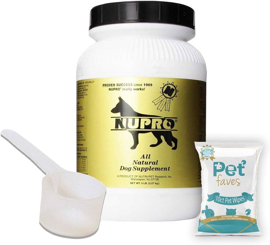 All Natural Dog Supplément Gold 5lb avec 10ct Wipes pour animaux de compagnie