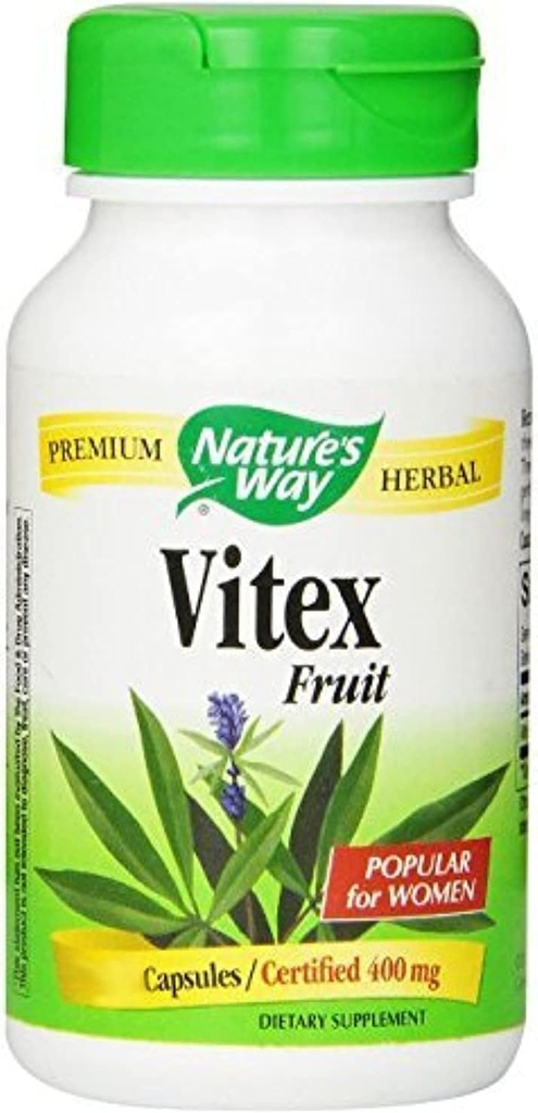 Via della natura Vitex Chaste Tree, 400 mg, 3 confezione da 100 conte