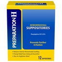 Vorbereitung H Hämorrhoid-Suppositorien für Juckreiz und Discomfort Relief - 12 Count (Pack von 1)