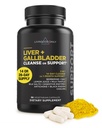 Livingood Daily Liver & Gallbladder Cleanse or Support Supplement with Milk Thistle, Ox Bile, Bile Salts, Digestive Enzymes and Artichoke Leaf Extract, Digestive Health & Liver Support, 56 Capsule