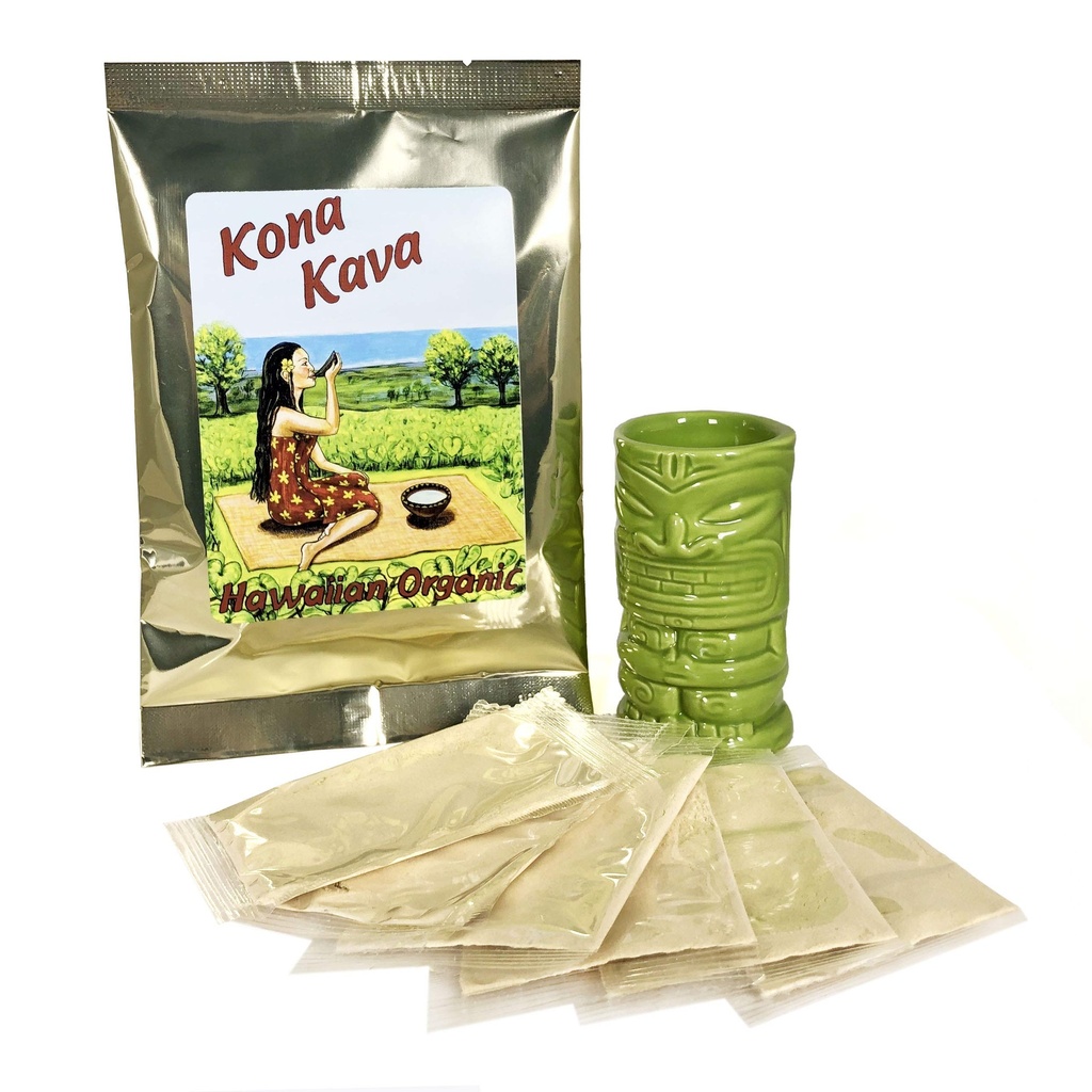 Kona Kava Instantané 30% Kavalactone Kava Boissons simples - Tropical - 6 Pack