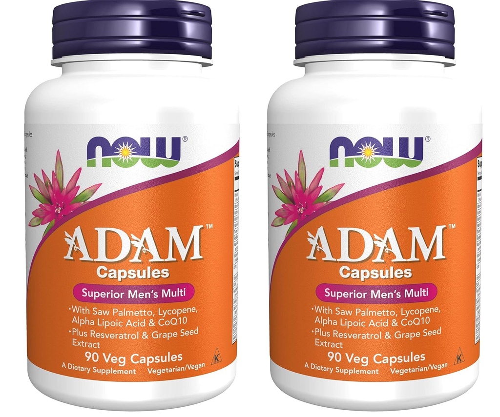 Ora Cibi: Adam Superior Men's Multiple Vitamin, 90 vcaps pacchetto di 2