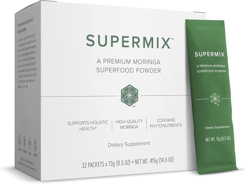 Zija SuperMix Moringa Oliefera Detox Nahrungsergänzung - 32 Sachets - 1.4 lbs
