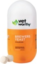 Vet Worthy Brewer’s Chewables for Dogs - Dog Daily Supplement to Support Healthy Skin and Coat - Brewers Supplement with Zinc, Iron, Vitamina B Complex - Aglio aromatizzato, 300 compresse
