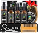 XIKEZAN Bart Kit für Herren Grooming & Care Set w/2 Pack Beard Serum, Wash, Öl, Balm, Comb, Brush, Scissor, Tasche, EBook, Einzigartige Geburtstagsgeschenke für Herren Ihm Dad Husband Brother Christmas Stocking Stuffers
