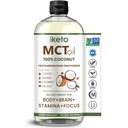 Keppi MCT Huile - De 100% noix de coco - Sans saveur C8 et C10, Non-OGM, Certifié sans gluten, Sans huile de palme, Vegan, Kosher, Halal, 32 oz Huile de coco